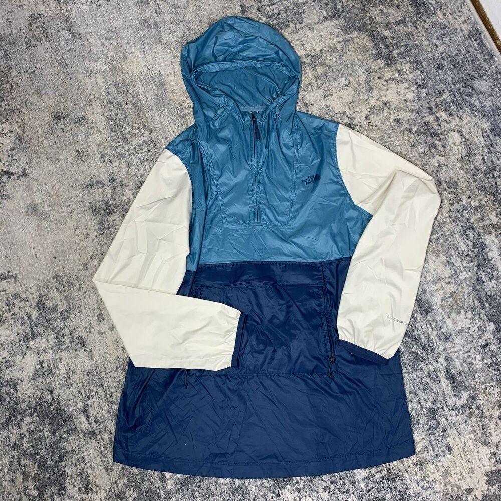 The North Face wms Fanorak 2.0 Windbreaker Jacket WINDWALL Pullover Belt Bag Med
